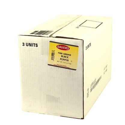 C.F. Sauer Foods Restaurant Ground Black Pep/ Case 5lbs (Pk OF 3) - DOT product image 3