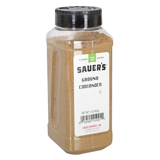 Sauer Ground Spice Coriander, 6 x 1 lb Case - Spices Seasonings