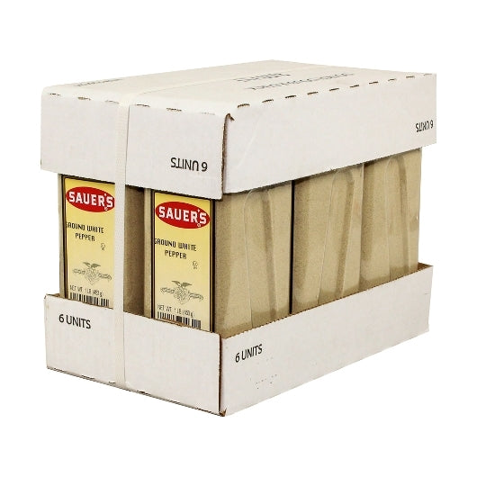 Sauer Ground White Pepper, 6 x 1 lb Case - DOT product image 3