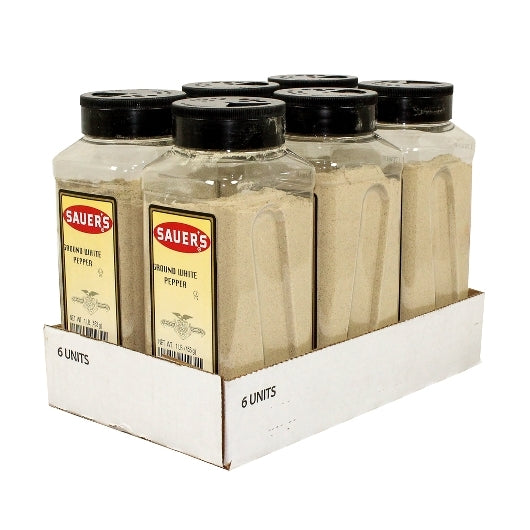 Sauer Ground White Pepper, 6 x 1 lb Case - DOT product image 2