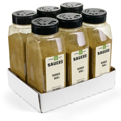 Sauer Rubbed Sage, 6 x 6 oz Case - GS1 open-case image