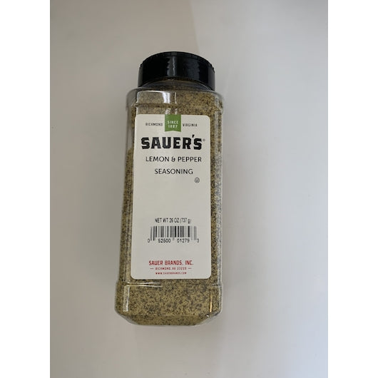 Sauer Lemon & Pepper Seasoning, 6 x 26 oz Case - Spices Seasonings