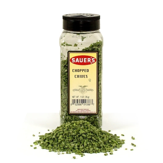 Sauer Chopped Chives, 6 x 1 oz Case - Spices Seasonings