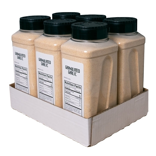 Sauer Granulated Garlic, 6 x 25 oz Case - Spices Seasonings