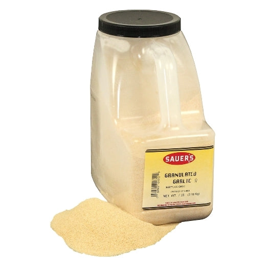 Sauer Granulated Garlic, 3 x 7 lb Case - GS1 product shown out of package