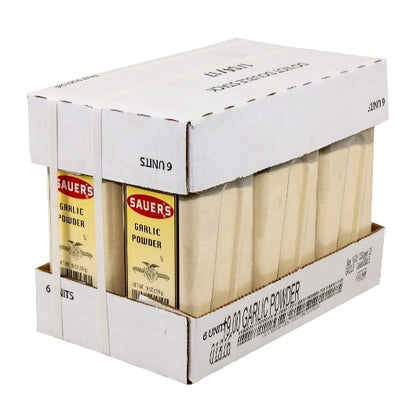 Sauer's Garlic Powder, 6 x 19 oz Case - Spices Seasonings