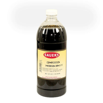 Sauer Competition Imitation Vanilla, 6 x 32 oz Case - Pantry Ingredients