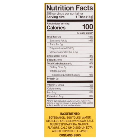 Dukes Sugar Free Real Mayonnaise Bulk, 4 x 128 fl oz Case - Alternate product angle or state