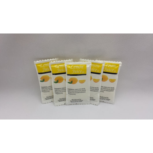 Commodity Dressing Lemon Juice, 200 x 4 GR Case - Condiments & Sauces