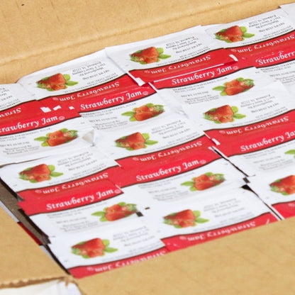 Sauer Strawberry Jelly, 200 x 0.5 oz Case - Condiments & Sauces