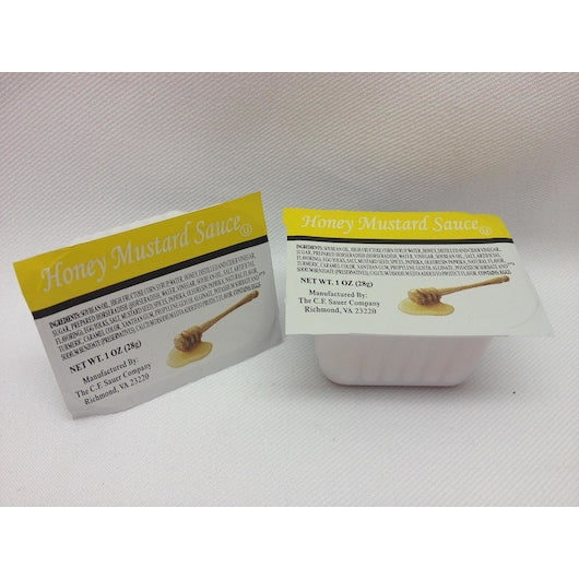 Sauer Honey Mustard Single Serve, 100 x 1 oz Case - Condiments & Sauces