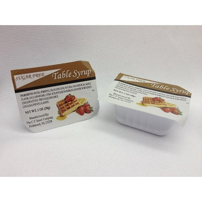 Sauer Sugar Free Table Syrup Cup Single Serve, 100 x 1 oz Case - Condiments & Sauces