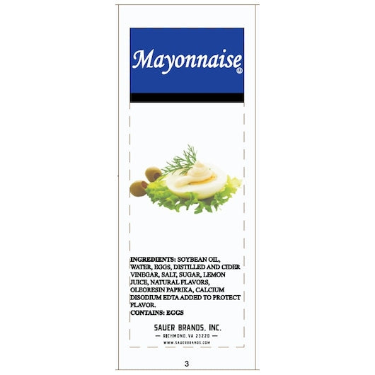 Sauer Mayonnaise Single Serve, 200 x 9 GR Case - DOT product image 5