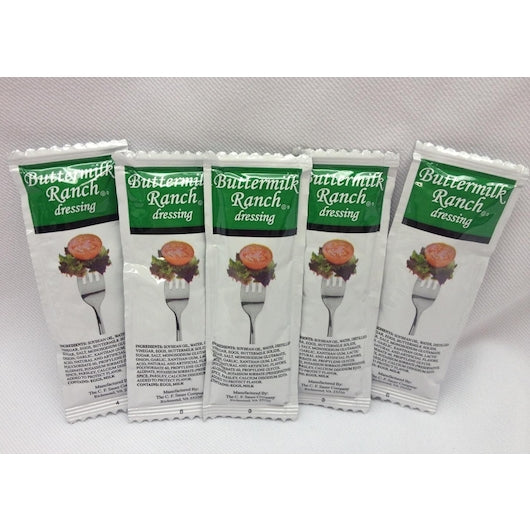 Sauer Ranch Buttermilk Dressing Single Serve, 200 x 12 GR Case - Condiments & Sauces