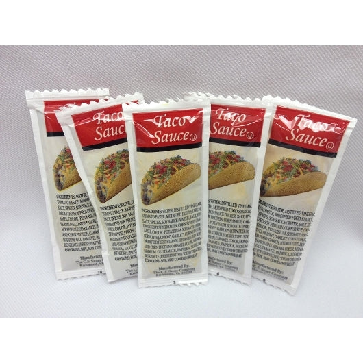 Sauer Taco Sauce Single Serve Packets, 1 x 9 GR Case - Condiments & Sauces