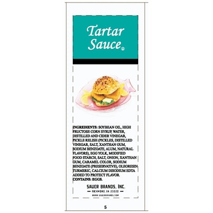 Sauer Tartar Sauce Single Serve, 200 x 12 GR Case - DOT product image 5