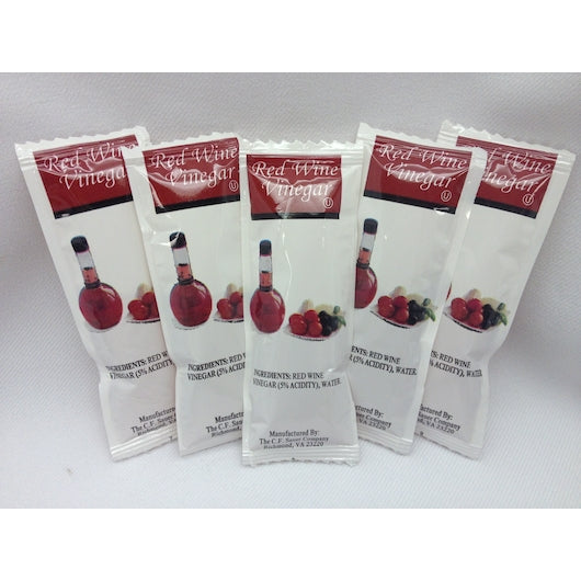 Sauer Red Wine Packets Dressing Single Serve Packets, 200 x 9 GR Case - Condiments & Sauces