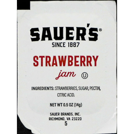 Sauer Strawberry Jam Pouch (0.5 Oz, 200 Ct) - DOT product image 1