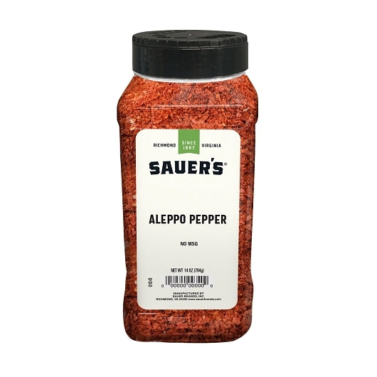 Sauer's Crushed Aleppo Pepper, 6 x 14 oz Case - Spices Seasonings