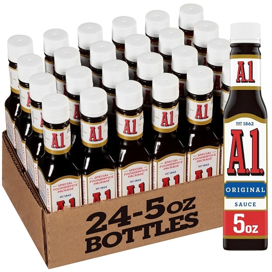 A.1. Original Steak Sauce Bottle, 24 x 5 oz Case - Condiments & Sauces