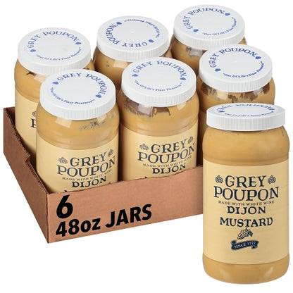 Grey Poupon Classic Dijon Mustard Bulk, 6 x 48 oz Case - DOT product image 2