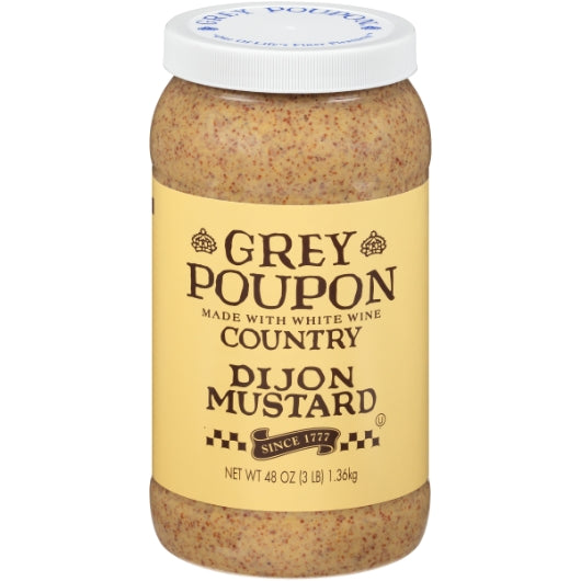 Grey Poupon Country Dijon Mustard Bulk, 6 x 48 oz Case - DOT product image 2