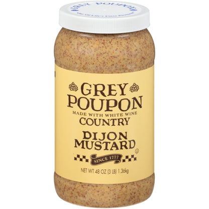 Grey Poupon Country Dijon Mustard Bulk, 6 x 48 oz Case - DOT product image 2