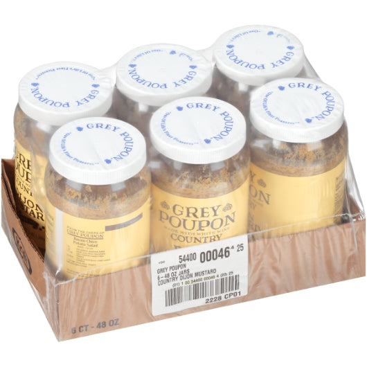 Grey Poupon Country Dijon Mustard Bulk, 6 x 48 oz Case - DOT product image 6