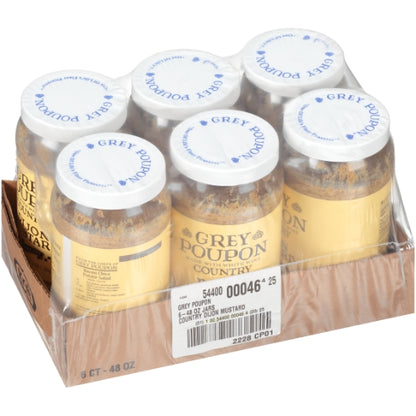 Grey Poupon Country Dijon Mustard Bulk, 6 x 48 oz Case - DOT product image 6