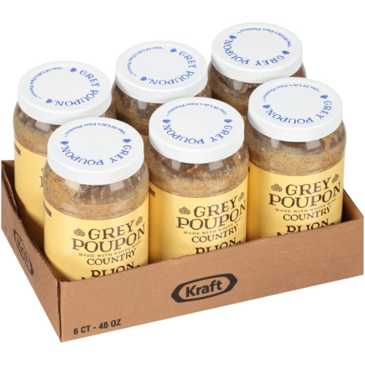 Grey Poupon Country Dijon Mustard Bulk, 6 x 48 oz Case - DOT product image 5