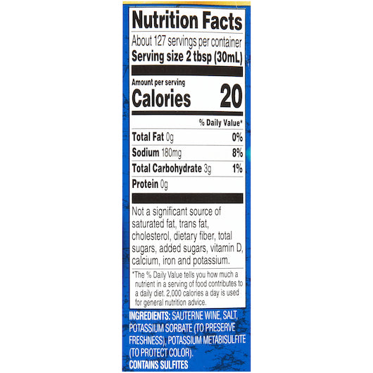 Regina Sauterne Cooking Wine Bulk, 4 x 1 GA Case - DOT product image 6