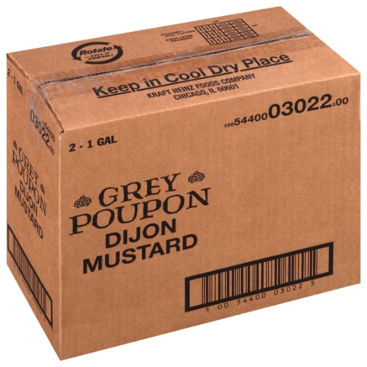 Grey Poupon Dijon Classic Mustard Bulk, 2 x 1 GA Case - DOT product image 6