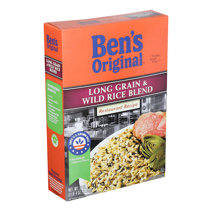Ben's Original Long Grain And Wild Rice Blend, 6 x 36 oz Case - Rice & Grains