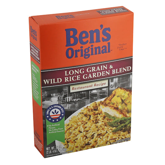 Ben's Original Long Grain And Wild Garden Blend, 6 x 36 oz Case - Rice & Grains