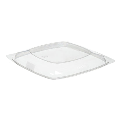 Par-Pak Dome Lid Medium Square Clear Thermoformed, 1 x 300 each Case - Food Containers & Lids