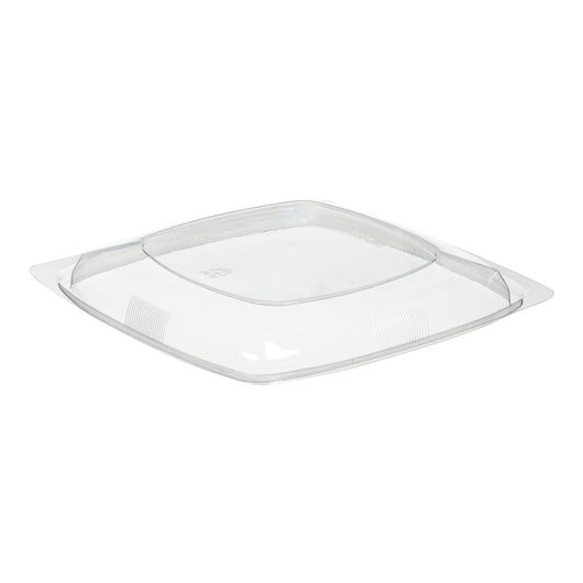 Par-Pak Dome Lid Medium Square Clear Thermoformed, 1 x 300 each Case - Food Containers & Lids