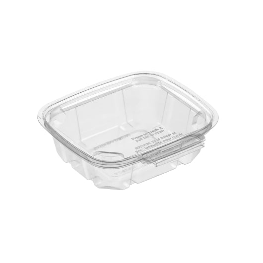 BreakAway Tamper Visible Food Container 8oz Rectangular, 6 x 50 each Case - Food Containers & Lids