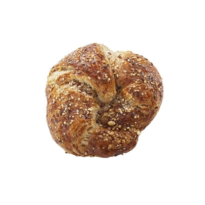 Bridor Ready To Bake Multigrain Curved Butter Croissant, 54 x 3.5 oz Case - Breads, Rolls & Buns