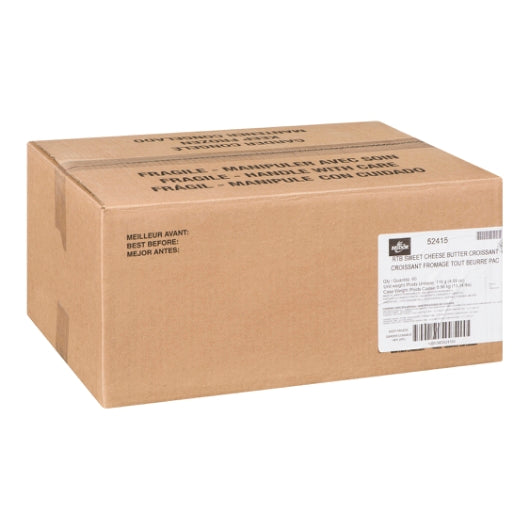 Bridor Ready To Bake Sweet Cheese Butter Danish, 60 x 4.1 oz Case - GS1 closed shipping case image