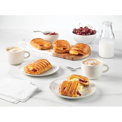 Bridor Ready to Bake Greek Yogurt Cherry Danish, 60 x 4.1 oz Case - GS1 styled product image