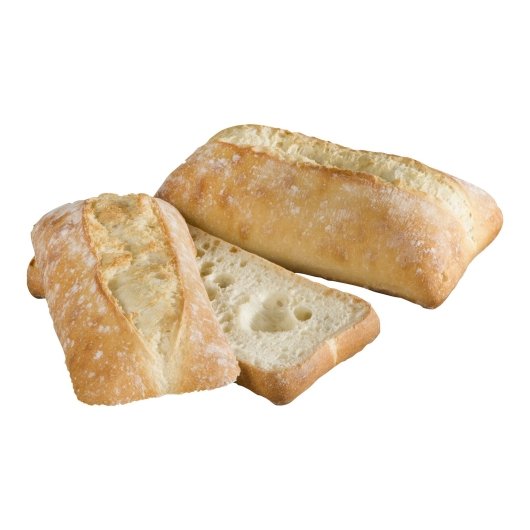 Bridor 3" X 6" Baked Ciabatta Bread, Sliced, 48 x 3.9 oz Case - Breads, Rolls & Buns