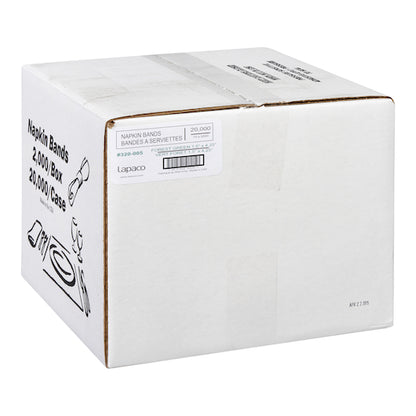 Lapaco 1.5 Inch by 4.25 Inch Forrest Green Napkin Band, 10 x 2000 each Case - DOT product image 4