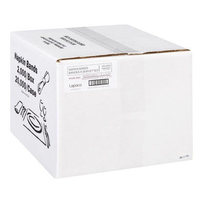 Lapaco 1.5'' by 4.25'' Burgundy Napkin Band, 1 x 20000 each Case - DOT product image 3