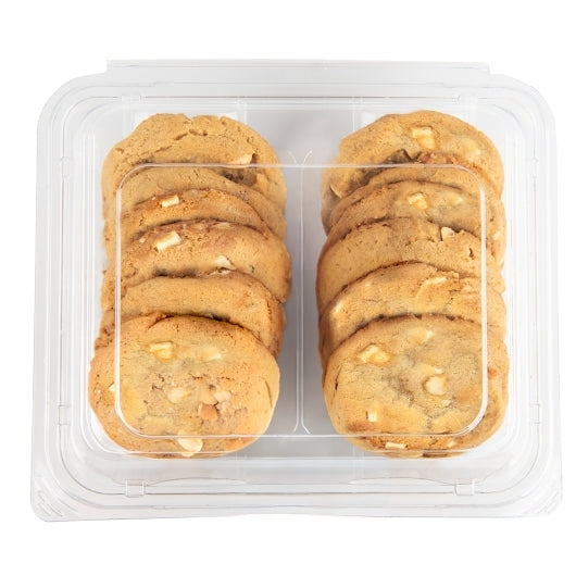 English Bay Bakery Baked White Chocolate Macadamia Cookies, 12 x 1.35 oz Case - Bakery & Desserts