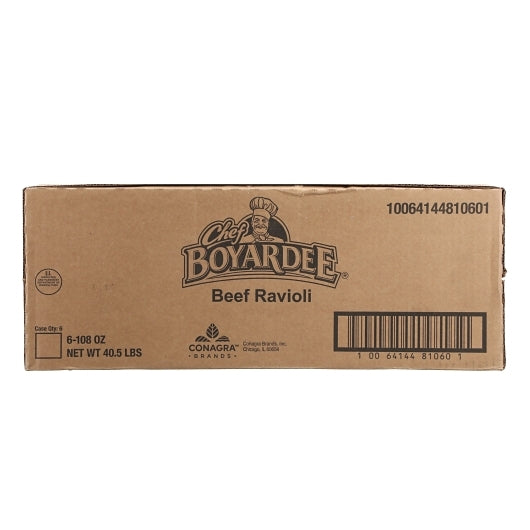 Chef Boyardee Ravioli With Tomato & Meat Sauce, 6 x 108 oz Case - DOT product image 4