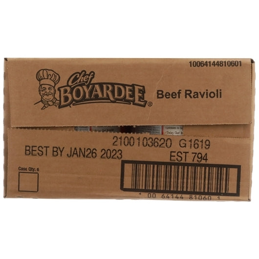 Chef Boyardee Ravioli With Tomato & Meat Sauce, 6 x 108 oz Case - DOT product image 7