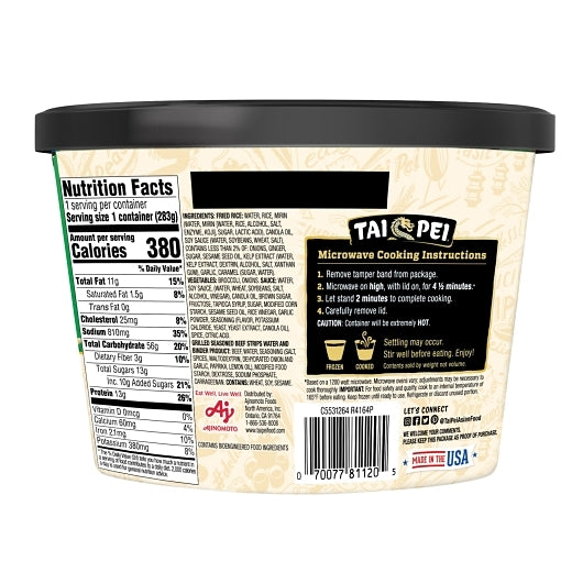 Tai Pei Beef & Broccoli, 6 x 10 oz Case - DOT product image 4