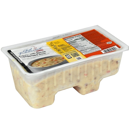 Chef Francisco Milk Based Potato Soup Concentrate with Bacon, 4 x 4 lb Case - Prepared Foods