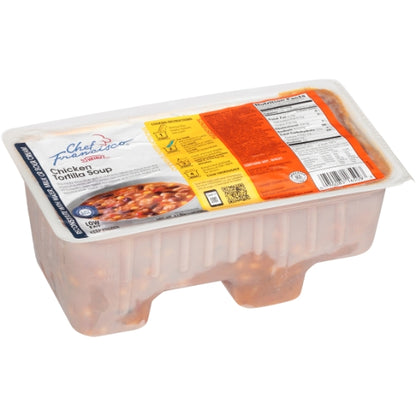 Chef Francisco Chicken Tortilla Reconstituted Soup, 4 x 4 lb Case - Prepared Foods