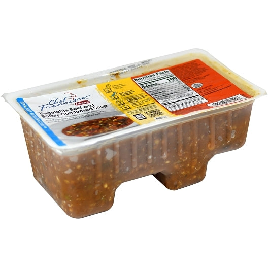 Juice Aseptic White Vegetable Beef Barley Soup, 4 x 4 lb Case - DOT product image 2
